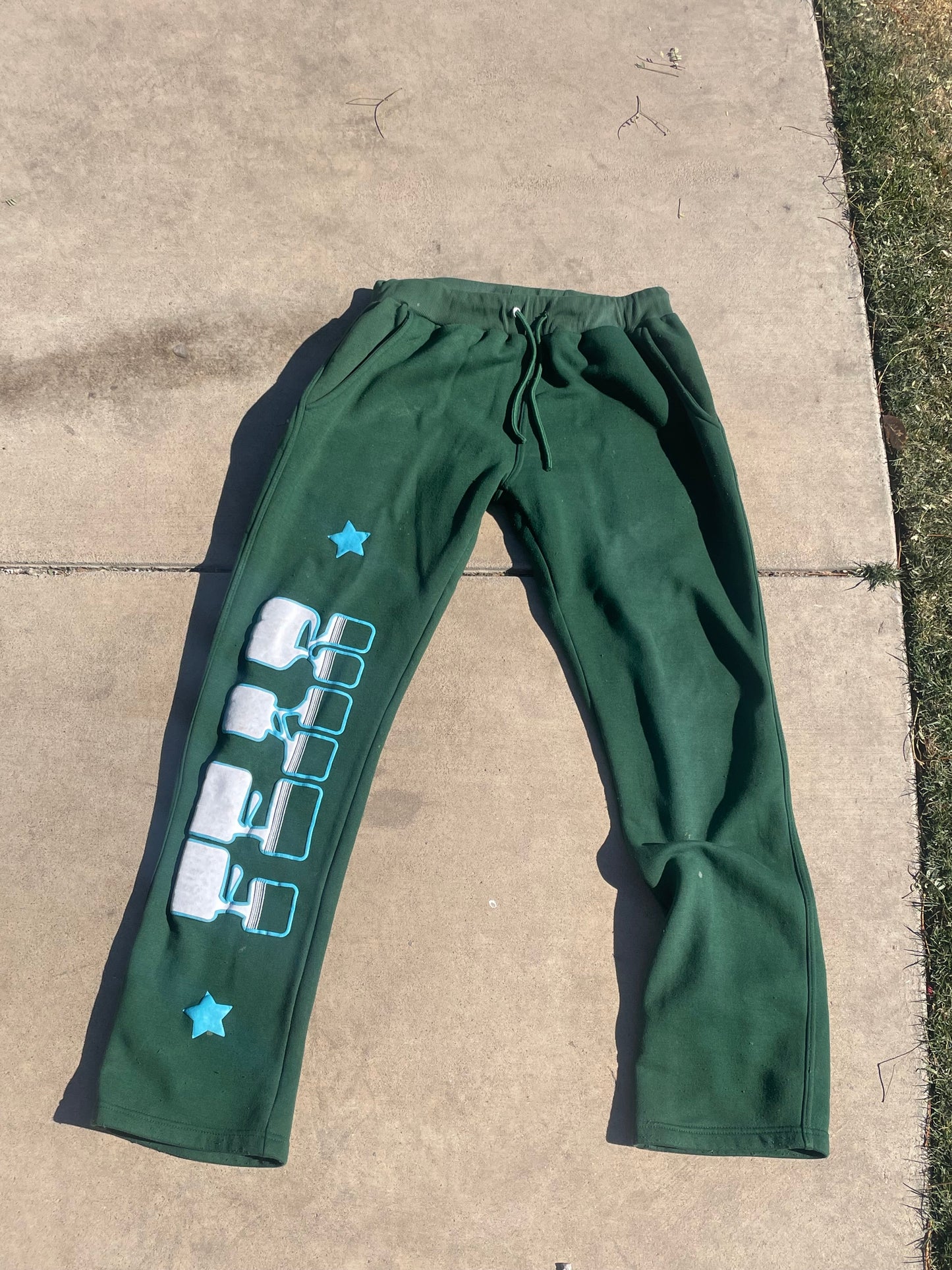 Green Fear Nothing Sweat Pants